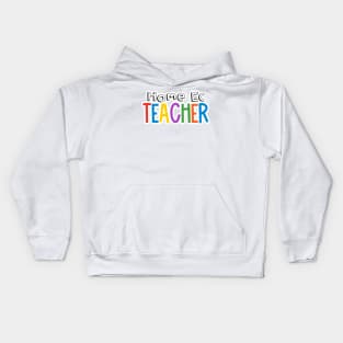 Rainbow Home Ec Teacher Kids Hoodie